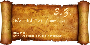 Sárközi Zamfira névjegykártya